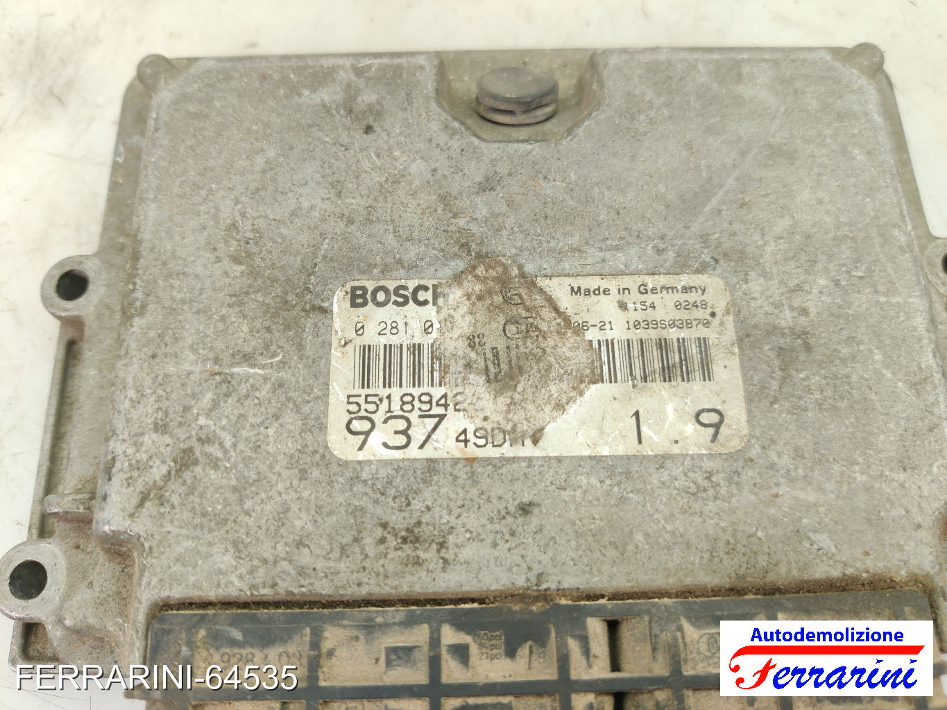 Centralina Motore ALFA ROMEO 147 937 1.9 JTD 2001-2010 55189423, 5518942