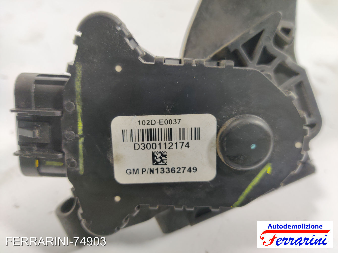 Pedale Acceleratore OPEL MERIVA B S10 1.4 LPG 2011-2017 13362749, 39050156