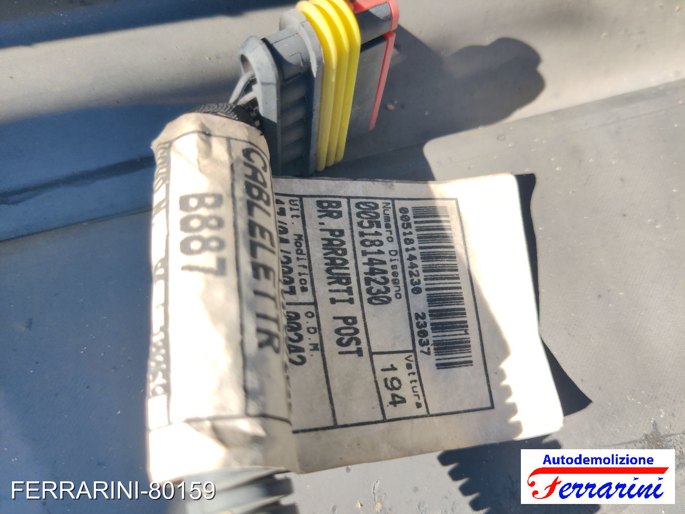 Paraurti FIAT CROMA 194 2005-2011 Retro 735467099, 736445944, 023037 8