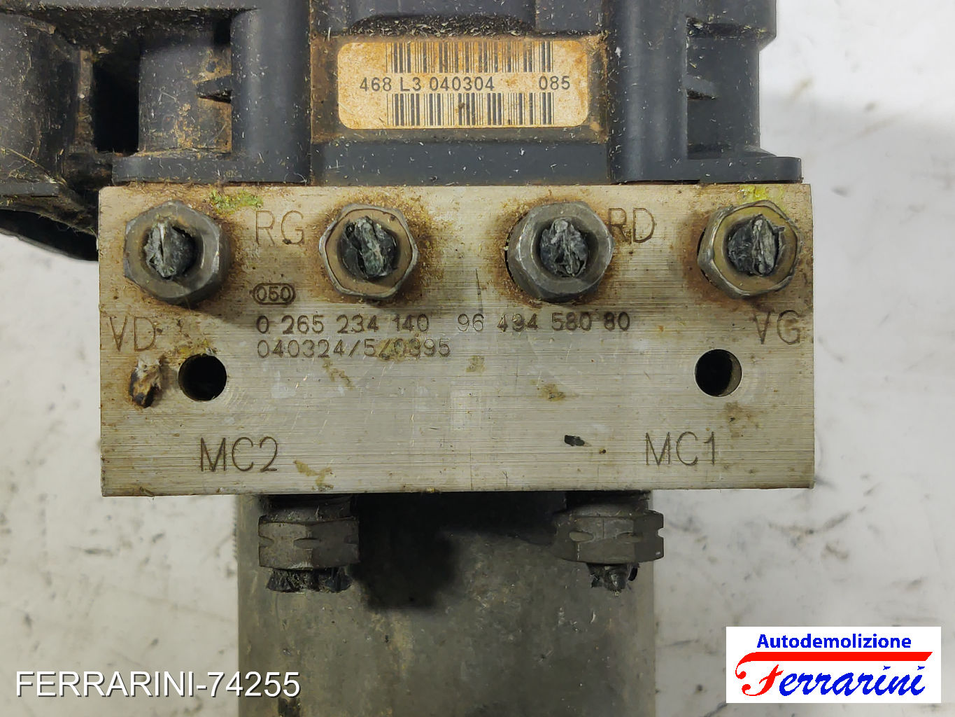 Centralina Pompa Abs PEUGEOT 307 SW 3H 2.0 HDI 110 2002-2009 9649458080