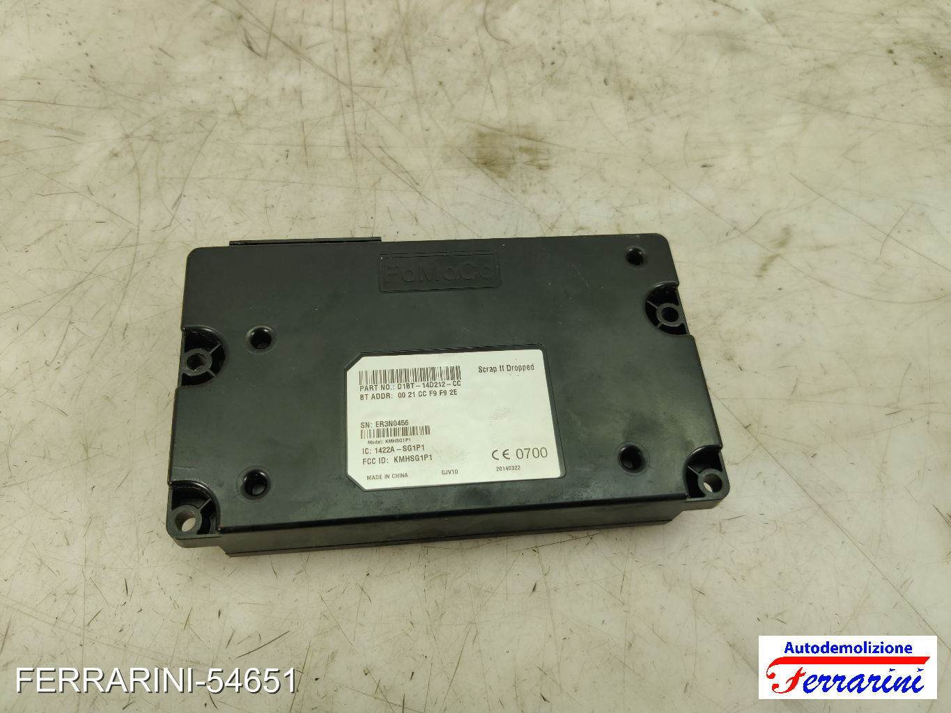 Centralina Bluetooth FORD FIESTA 6 CB1, CCN 1.5 TDCI 2012-2017 D1BT14D212CC 6