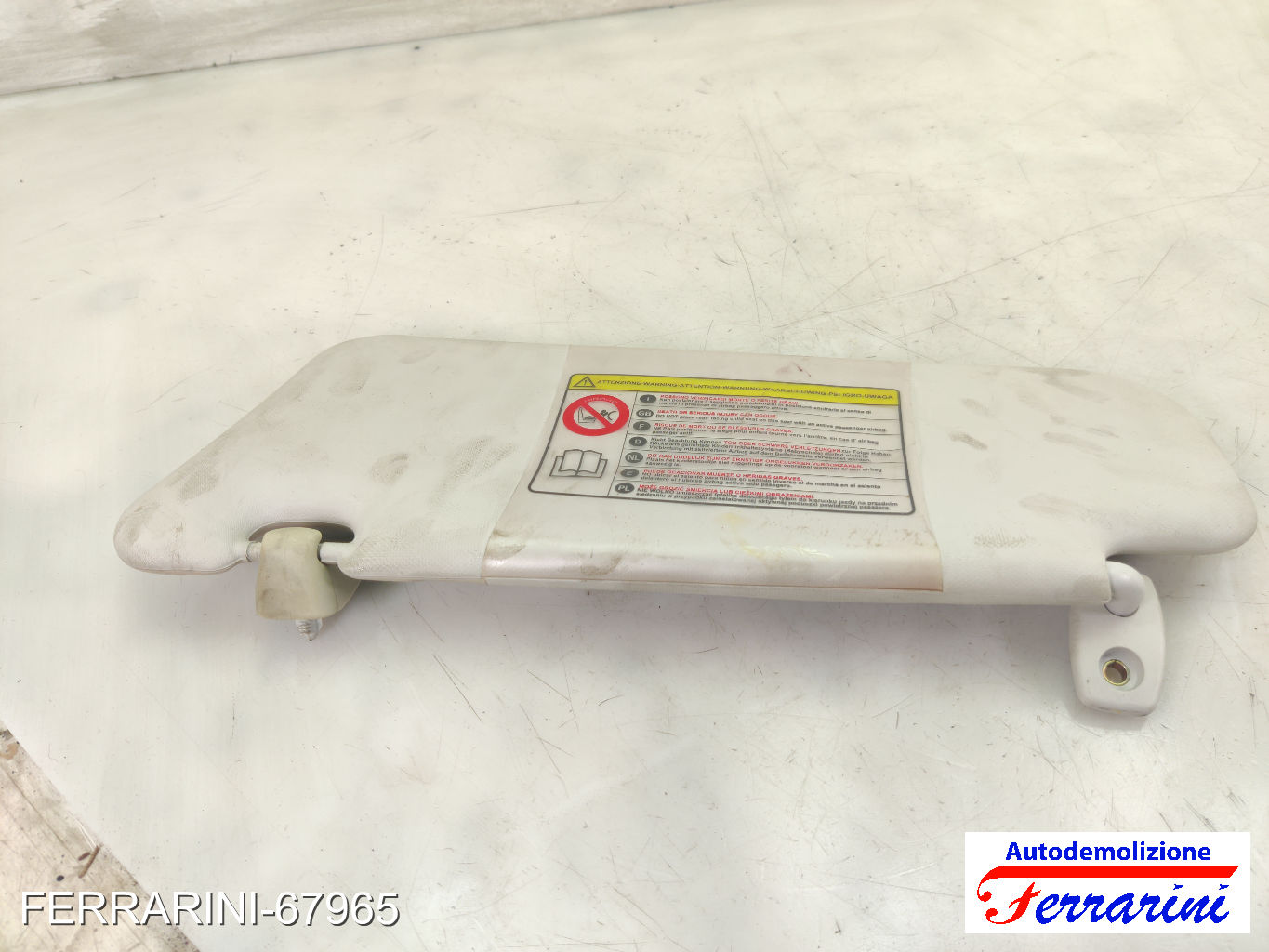 Aletta Parasole FIAT STILO SW 192 2005-2008 destro, dx 735420218, 38565