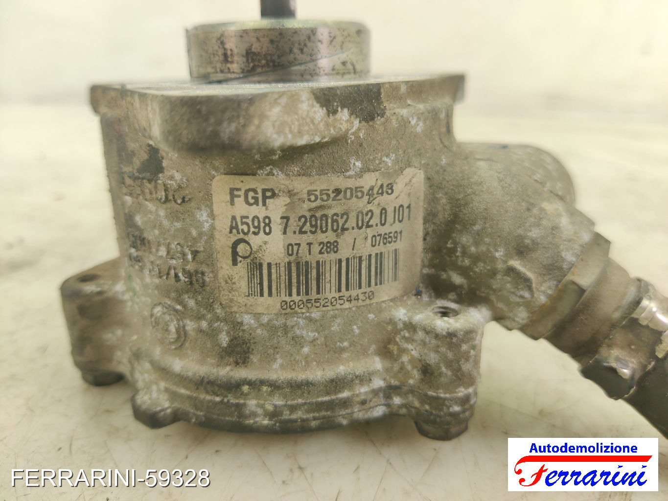 Pompe Vuoto Depressore ALFA ROMEO 147 937 1.9 JTD 2000-2002 55205443, 46771105 6