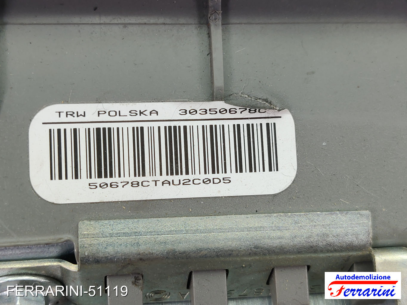 Airbag Cruscotto FIAT PANDA 169 2003-2012 735364868, 1088044168027, 5848798677