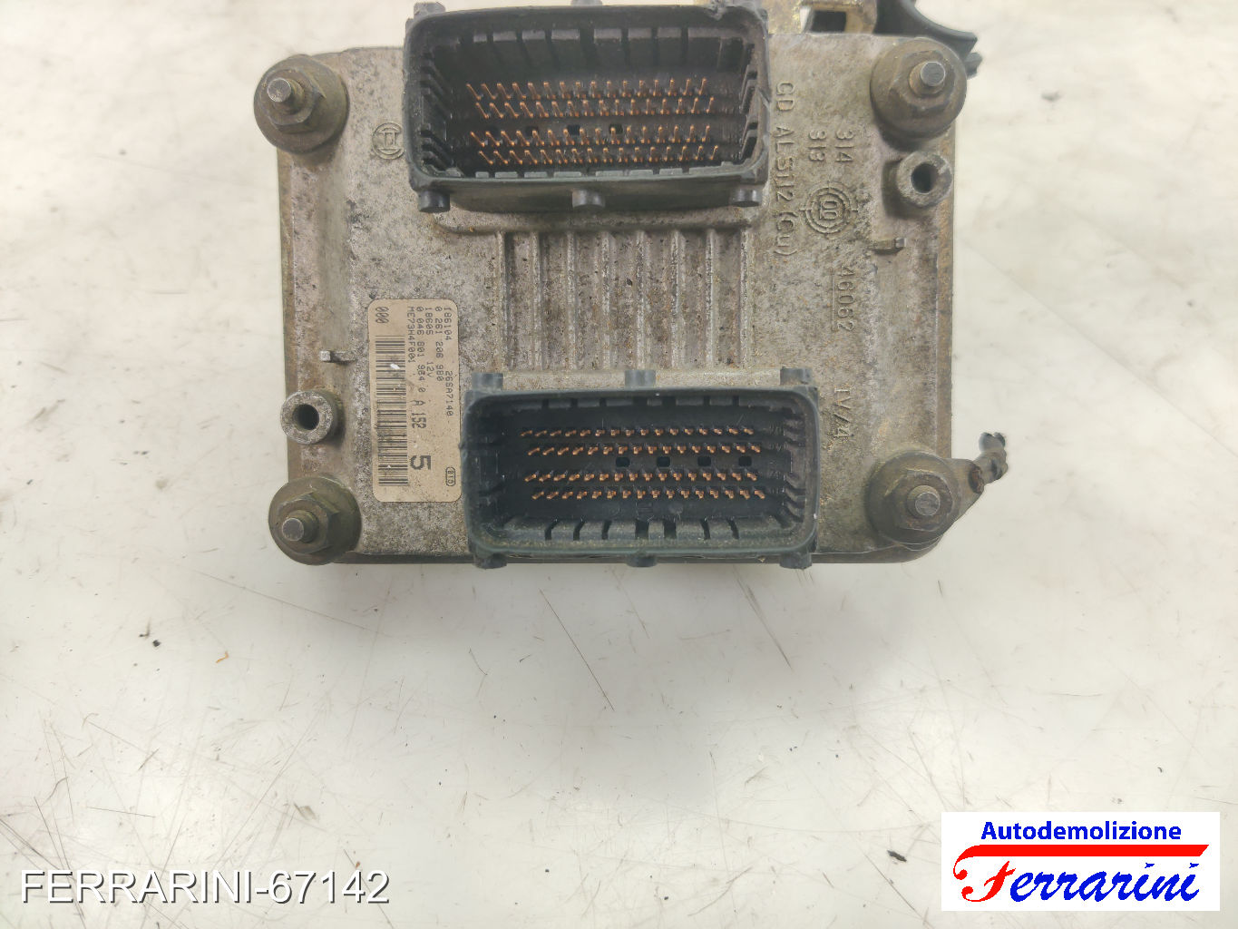 Centralina Motore FIAT PUNTO 188 1.2 60 1999-2010 00468019640, 0261206980 12