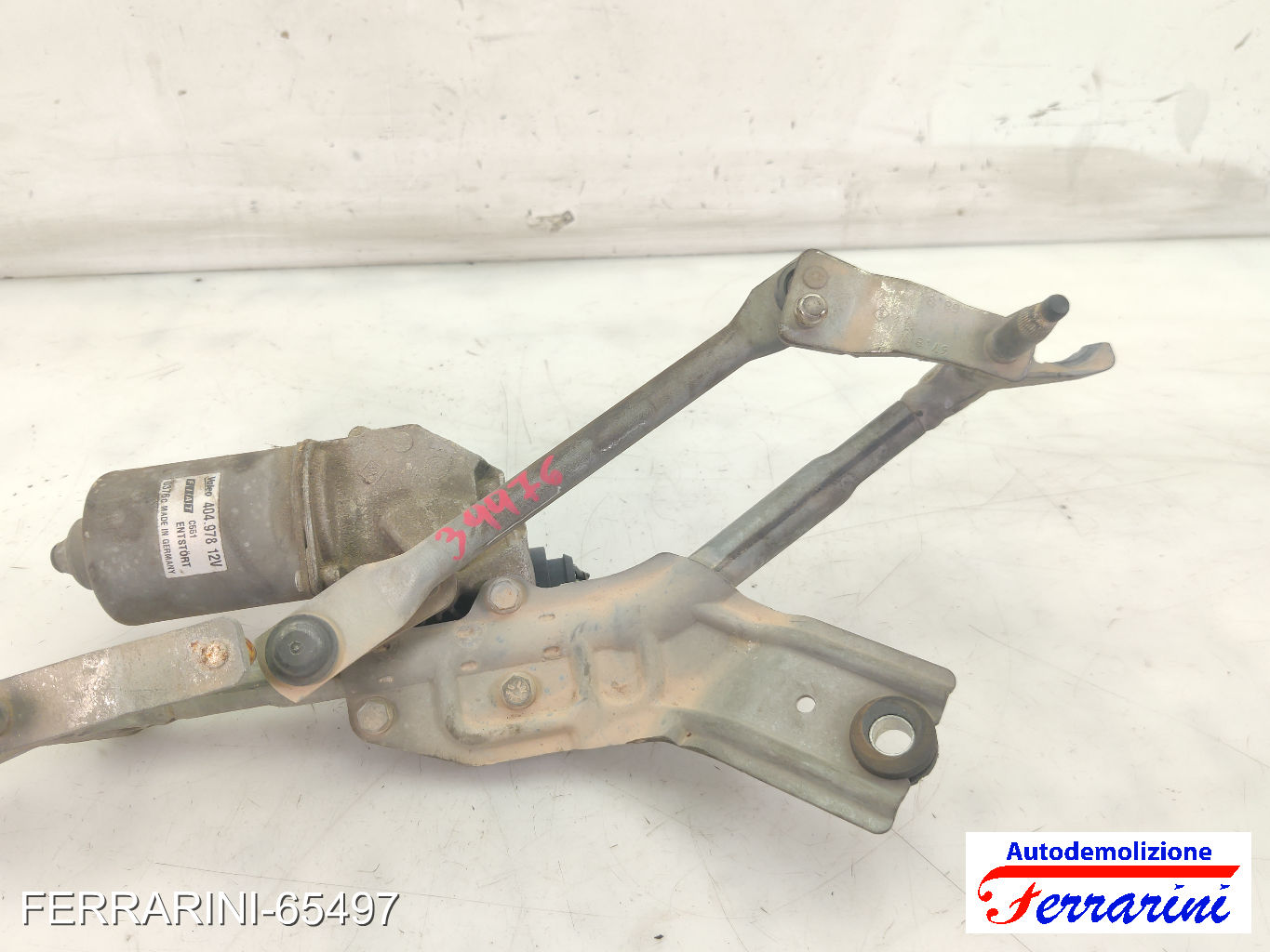Spazzacqua Motorino Tergicristallo FIAT GRANDE PUNTO 199 2005-2009 anteriore 11