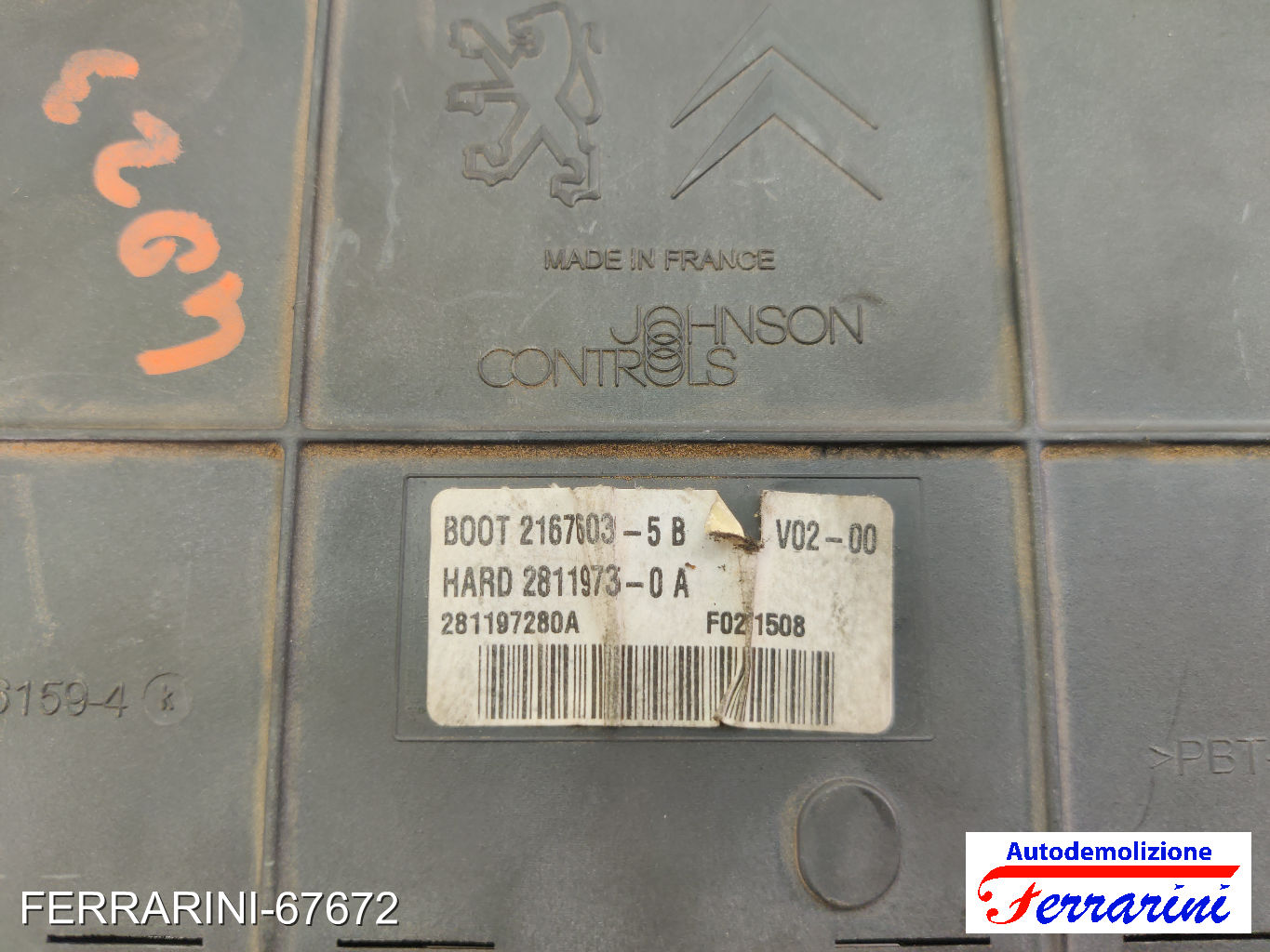 Body Computer PEUGEOT 307 3A/C 1.6 HDI 110 2004-2009 9663510180, 281197280A