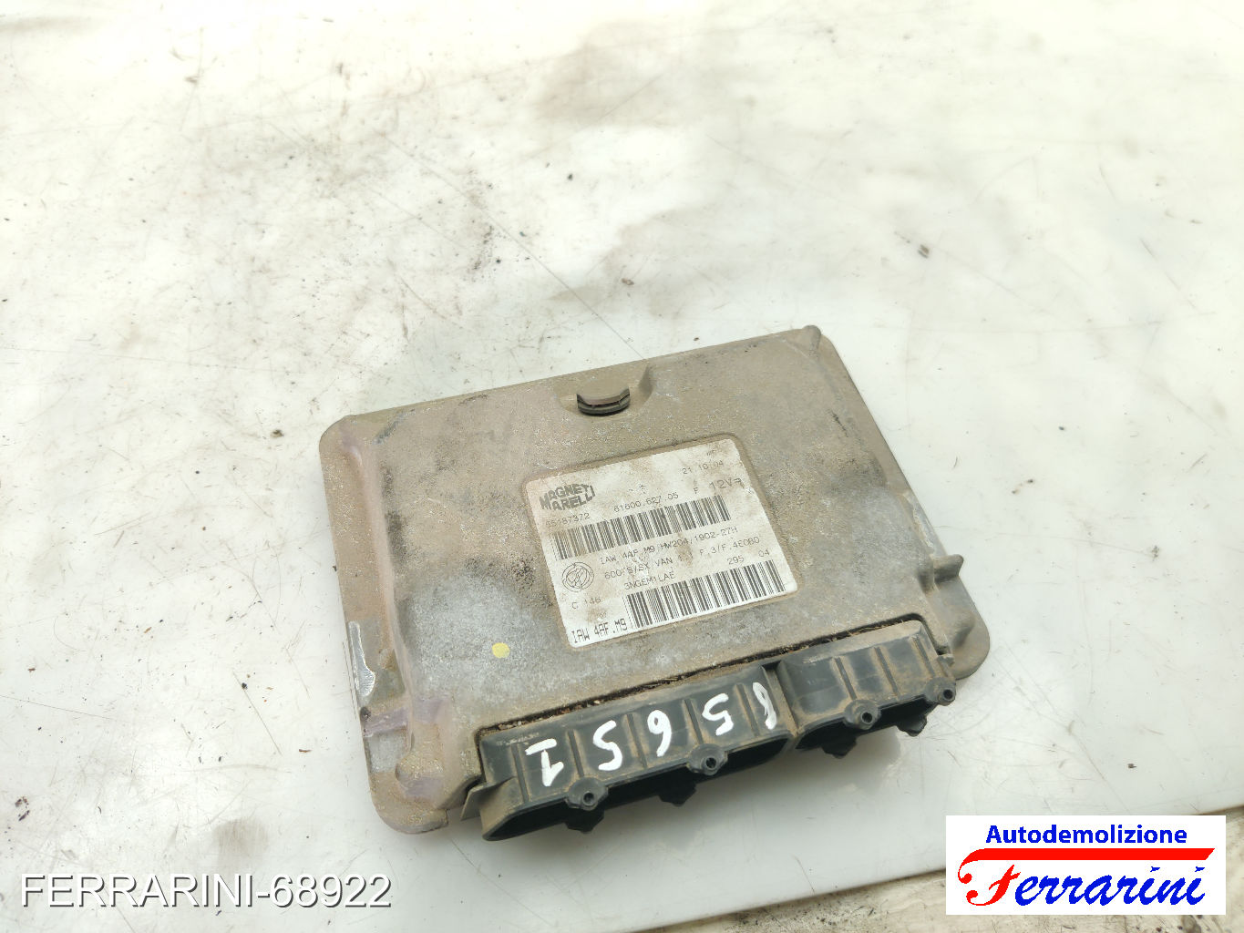 Centralina Motore FIAT SEICENTO 600 187 1.1 1998-2010 55187372, 55187043