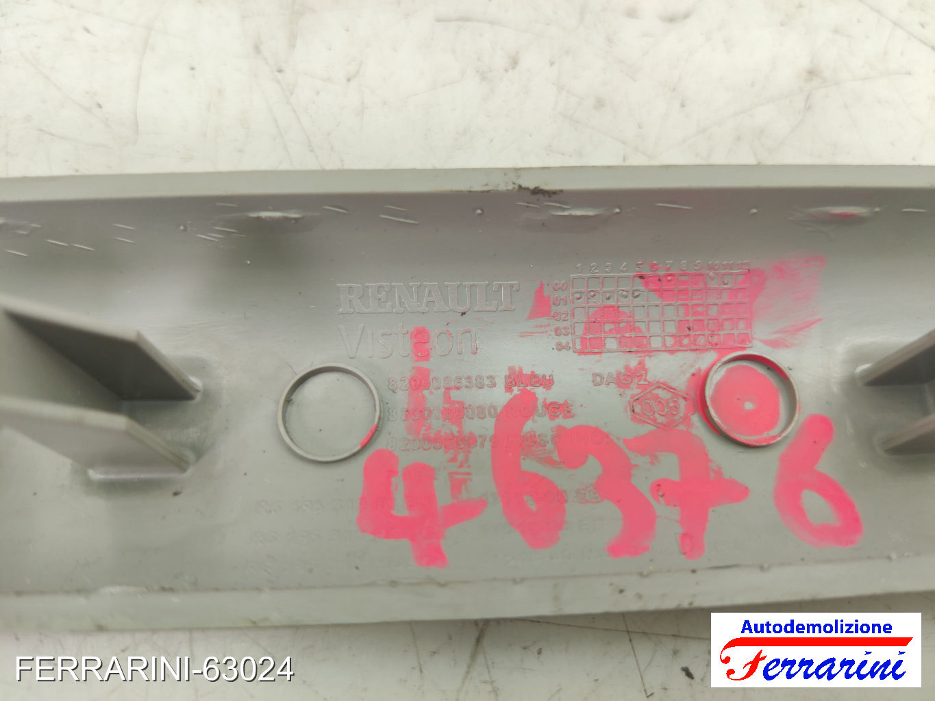 modanatura cruscotto RENAULT CLIO 2 BB, CB 1998-2010 sinistro, sx 8200086383