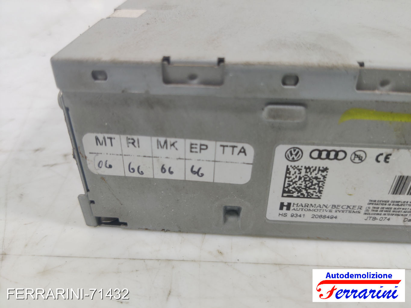 Modulo Tuner Stereo Radio AUDI A4 AT 8K5 2008-2015 4F0035053B, 5412088494