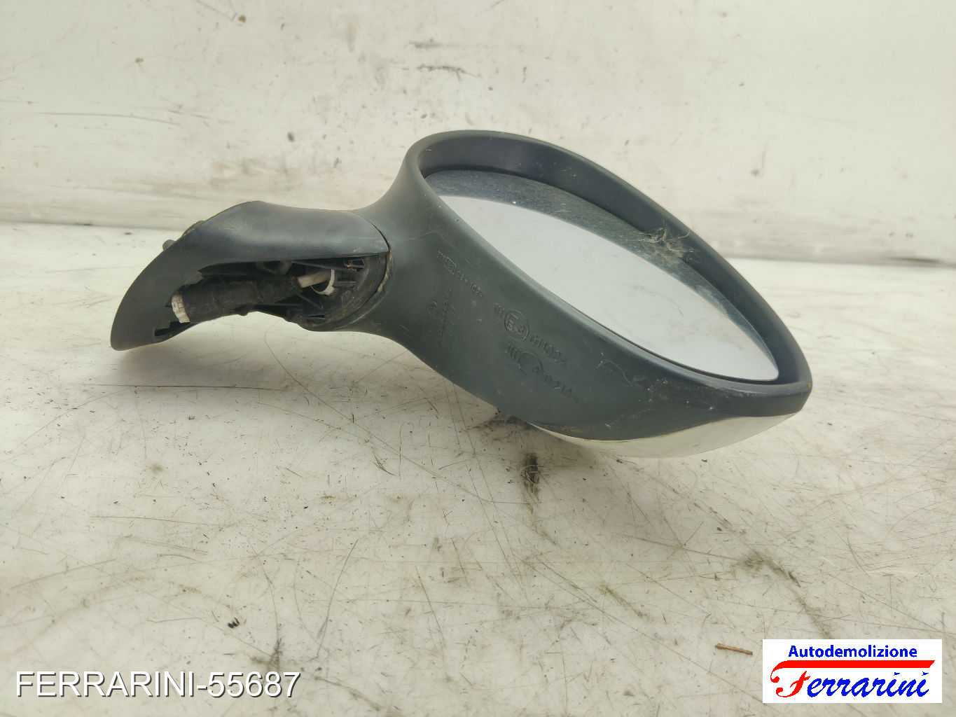 Specchietto Laterale FIAT PUNTO 199 2012-2023 destro, dx 296/A BIANCO DIVINO 8