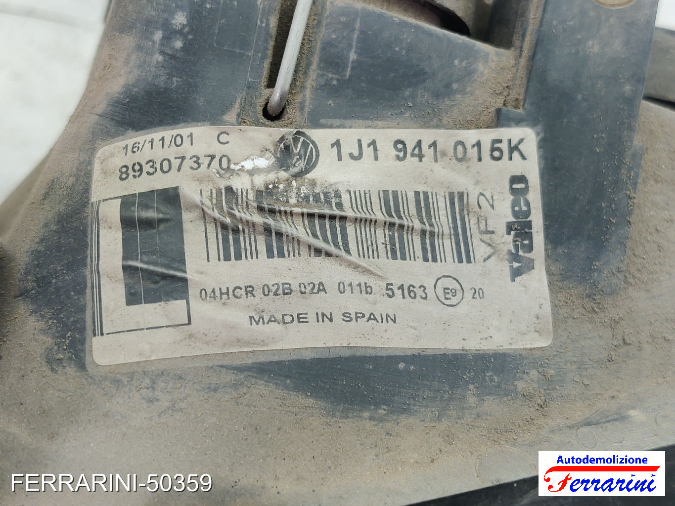 Faro Anteriore VW GOLF 4 1J1 2000-2005 destro, dx 1J1941015K, 89307370 6