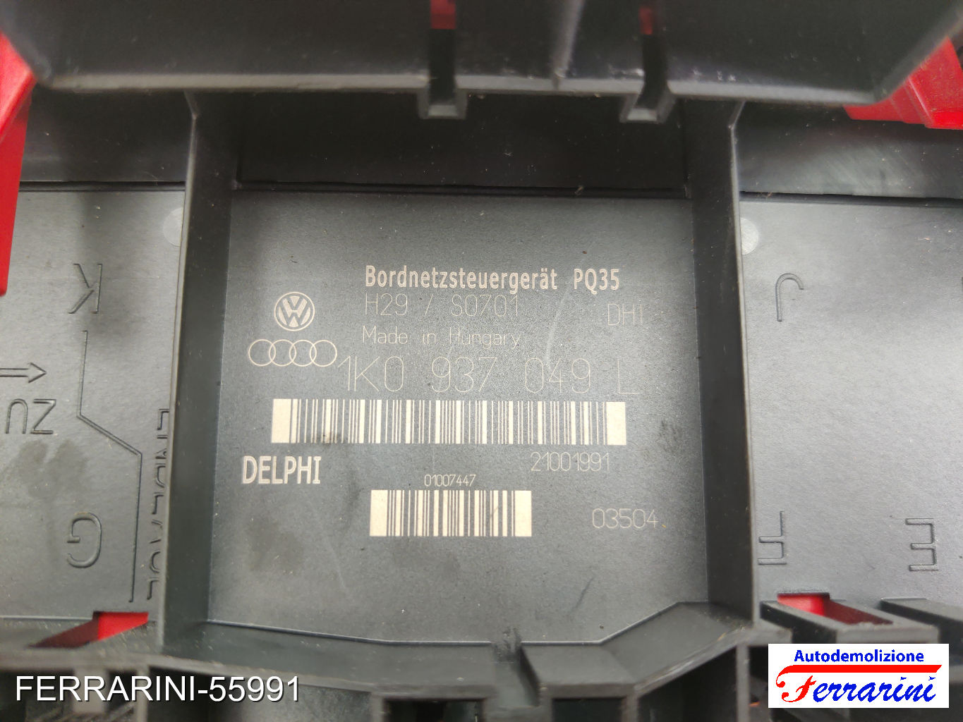 Body Computer VW GOLF 5 1K1 1.9 TDI 2003-2008 1K0937049L, 022701041622, 21001991 11