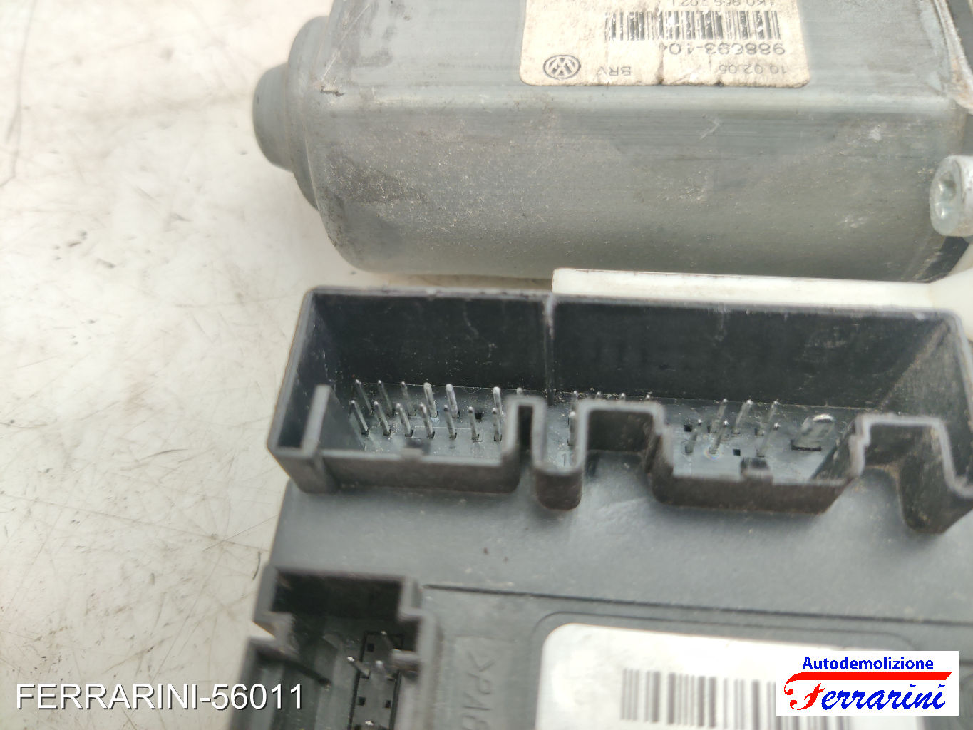 Motorino Alzavetro VW GOLF 5 1K1 1.9 TDI 2003-2008 1KO959792H, 988693104