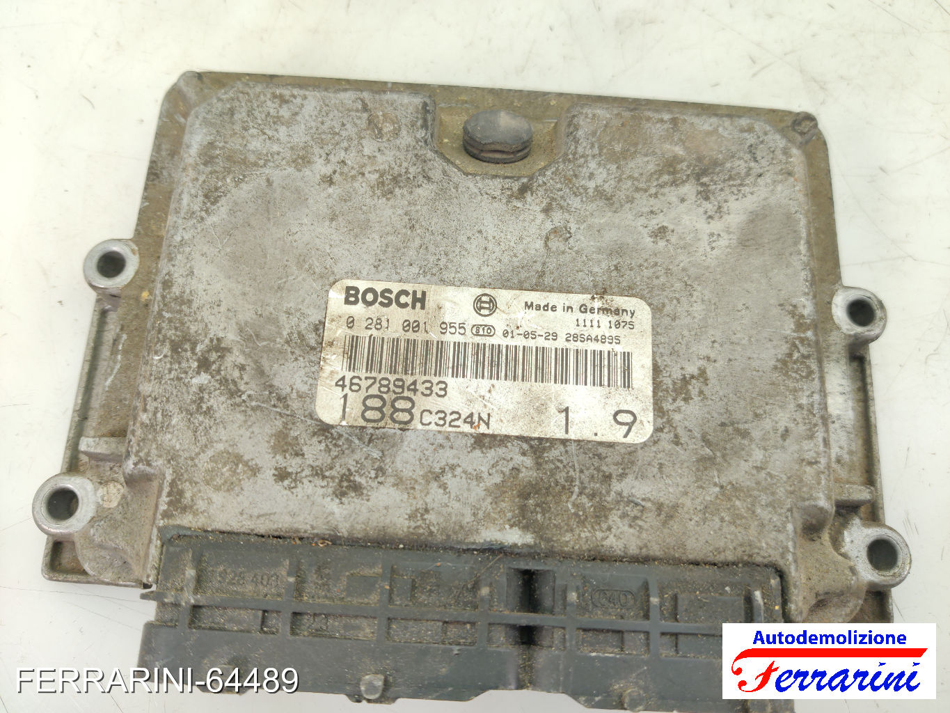 Centralina Motore FIAT PUNTO 188 1.9 JTD 80 1999-2012 46789433, 0281001955