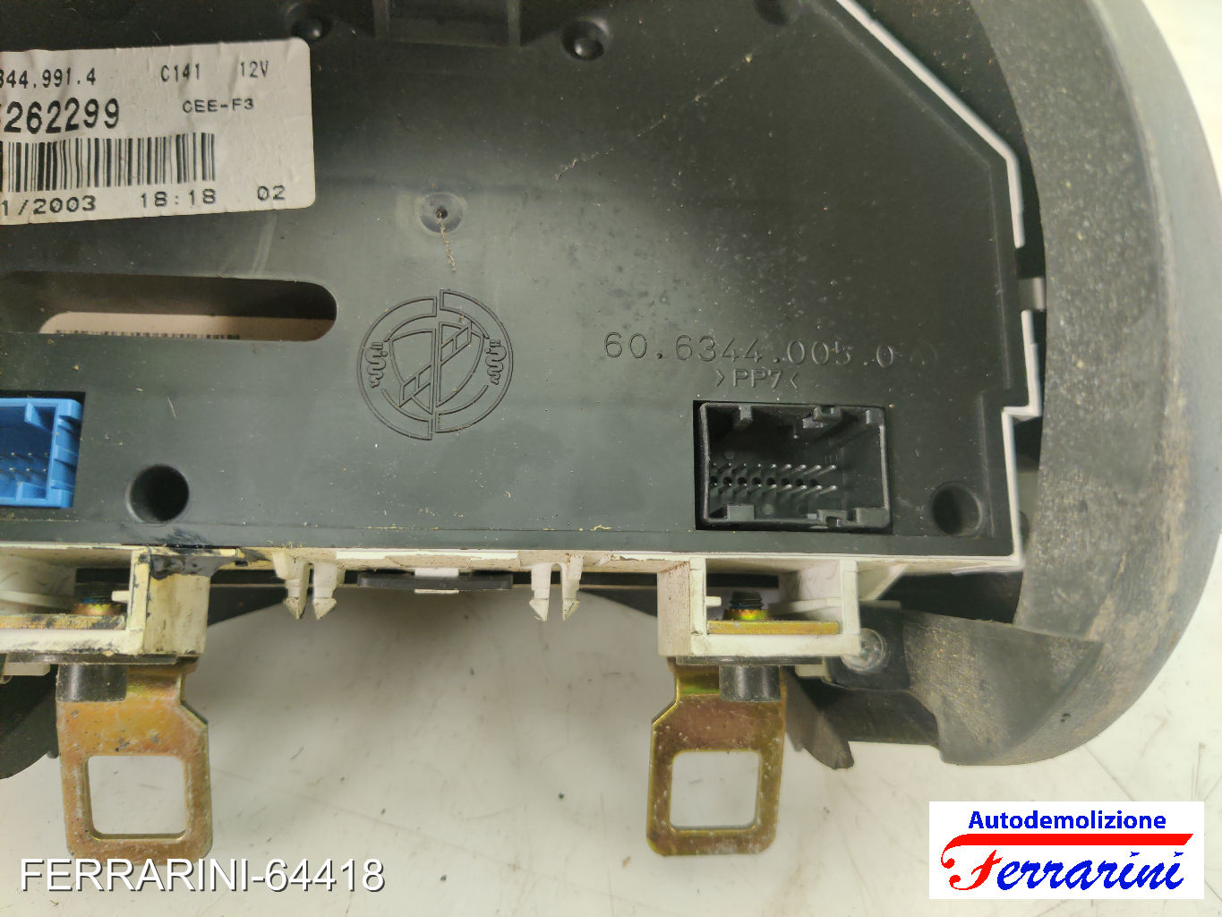 Quadro Contachilometri FIAT SEICENTO 600 287 1.1 1998-2010 735262299