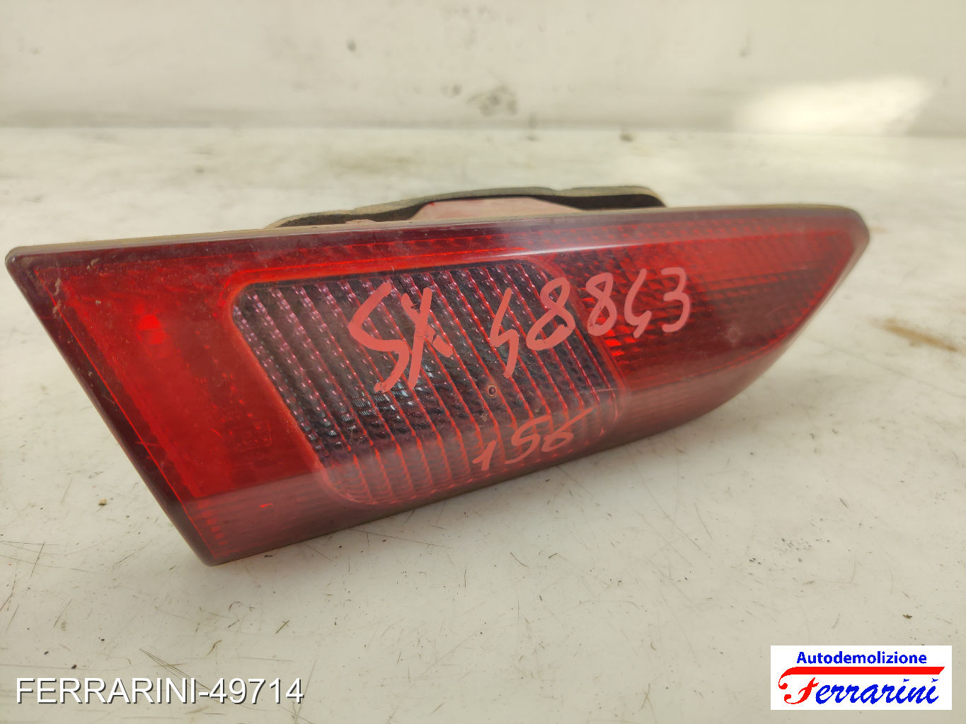 INTERNA Fanalino Stop Posteriore ALFA ROMEO 156 SW 932 2001-2006 sinistro, sx 13