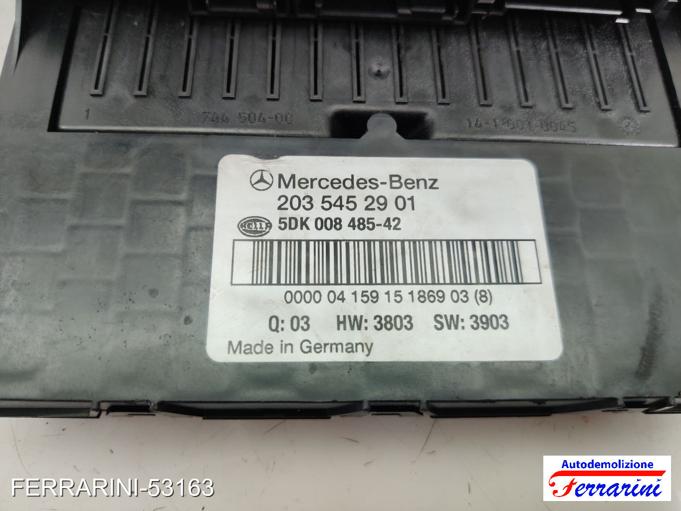 Fusibiliera Scatola Fusibili Body Computer MERCEDES CLASSE C W203 C 220 CDI 6