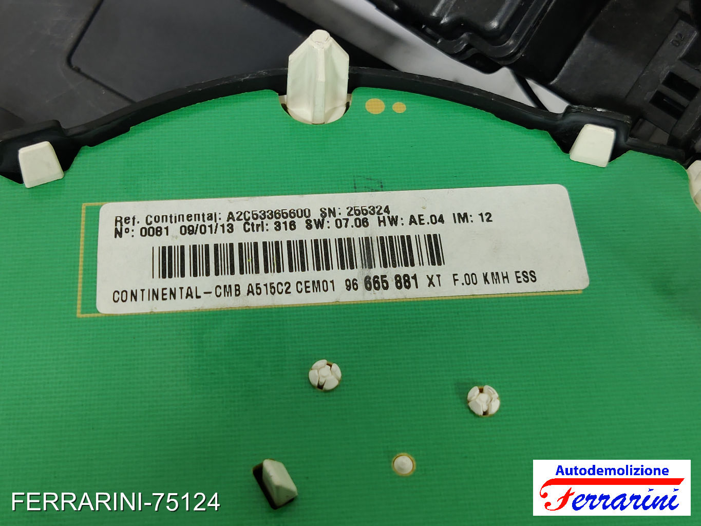 Kit Accensione CITROEN C3 2 SC 1.1I 2009-2013 9666591380