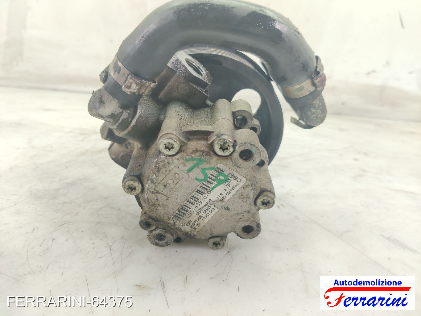 Pompa Servosterzo MERCEDES CLASSE B W242, W246 B 180 CDI 2011-2014 0051839102 8