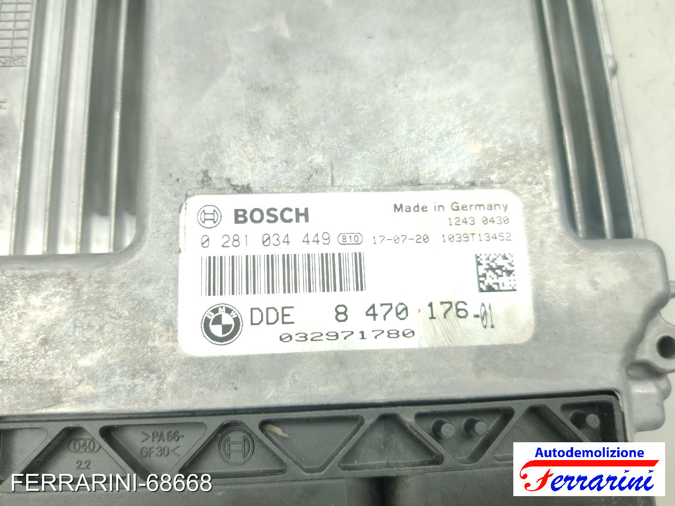 Kit Accensione BMW X1 F48 SDRIVE 18D 2015-2023 0281039026 17