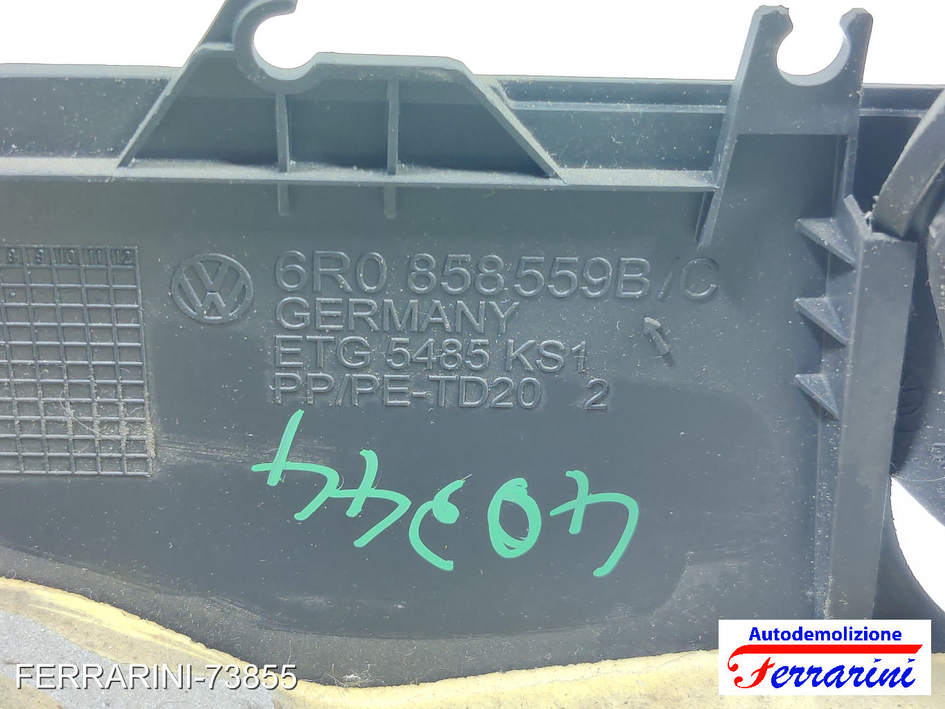 copertura devioluci VW POLO 6C1, 6R1 2009-2023 sinistro, sx 6R0858559B