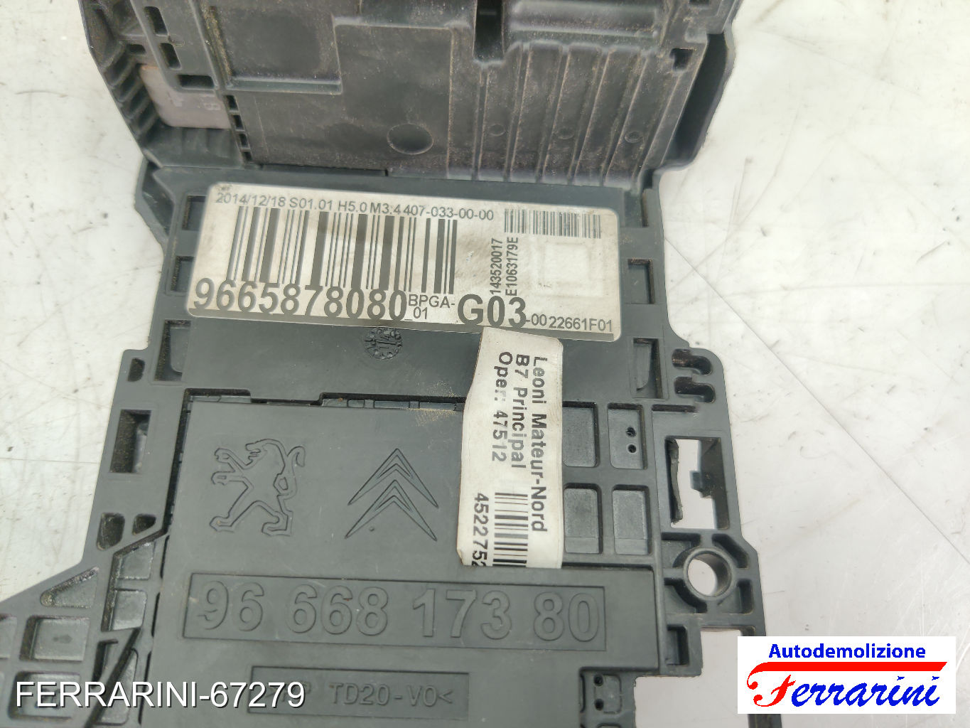 Fusibiliera Scatola Fusibili Body Computer CITROEN C4 2 NC 1.6 HDI 90 2009-2023 6