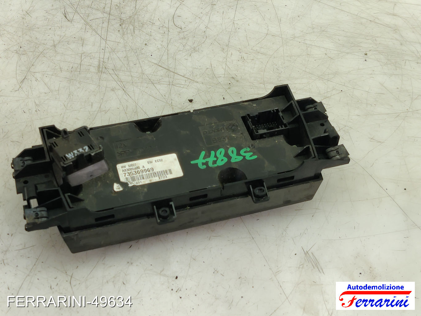 Tastiera Clima LANCIA YPSILON 843 2003-2011 anteriore, frontale 735369969