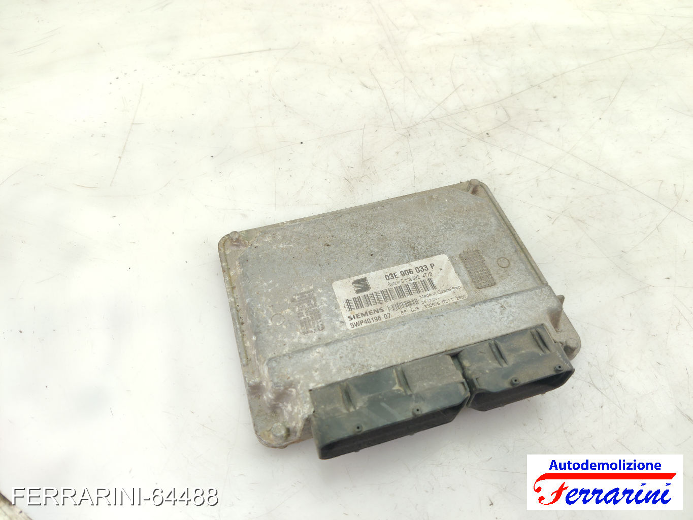 Centralina Motore SEAT IBIZA 3 6L1 1.2 2002-2006 03E906033P, 5WP40196, 330606