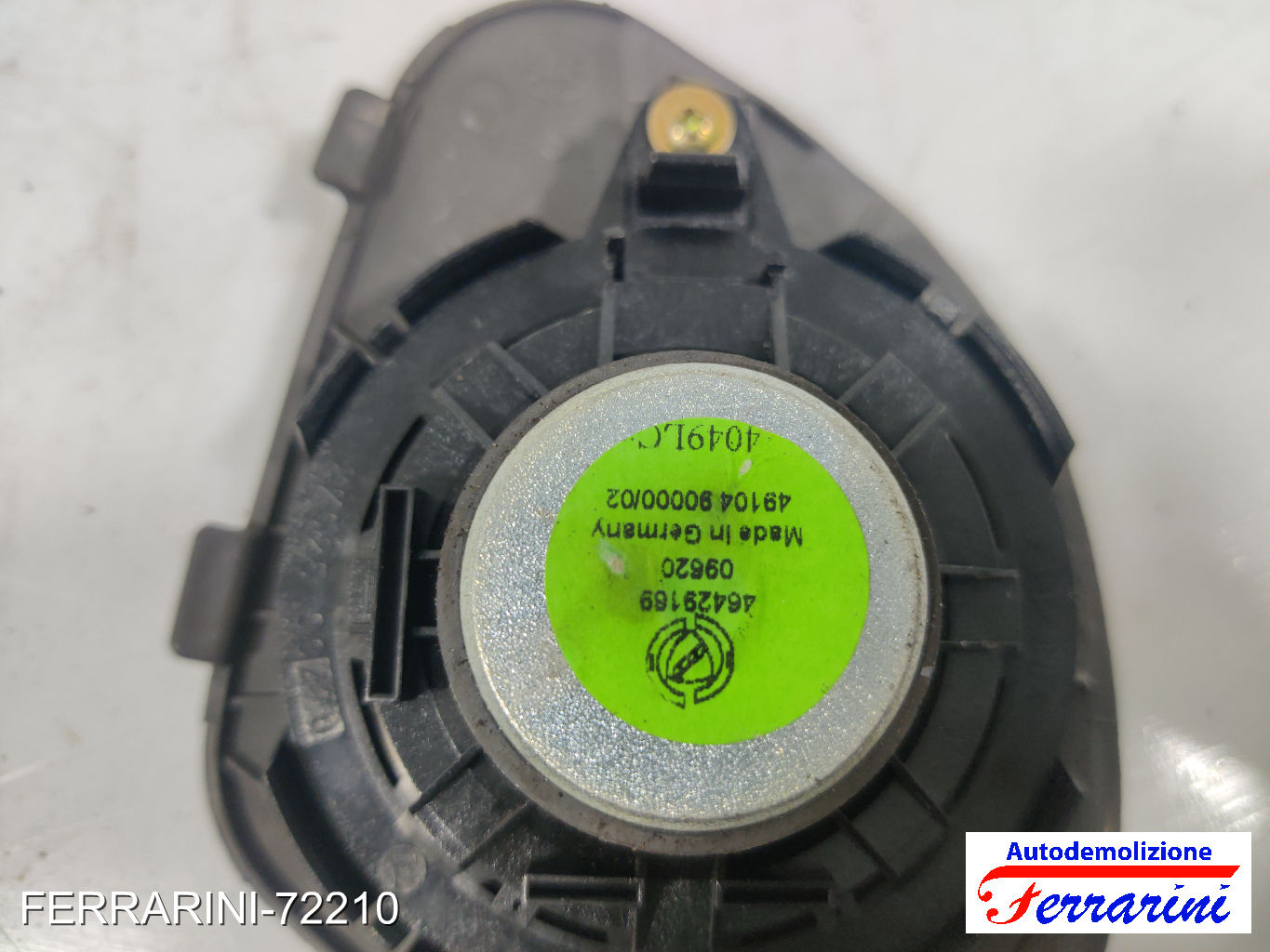 Cassa altoparlante FIAT PUNTO 176 1997-1999 Frontale Destra 46429169, 09620
