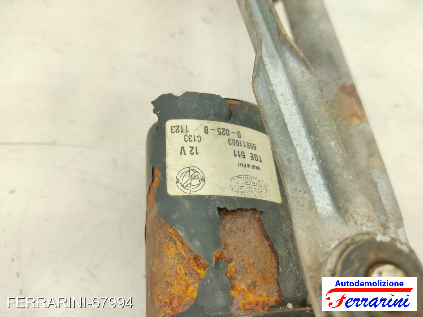 Spazzacqua Motorino Tergicristallo FIAT PUNTO 188 1999-2010 anteriore, frontale 6