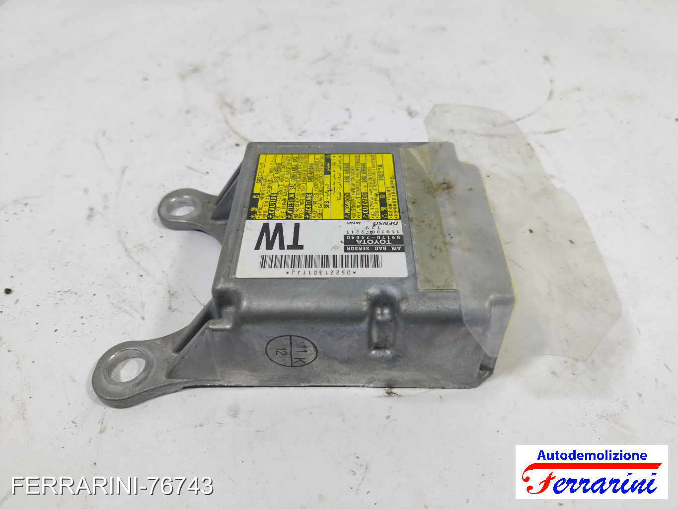 Centralina Airbag TOYOTA IQ J1 2009-2015 8917074040, 05221301, 1503002213 3