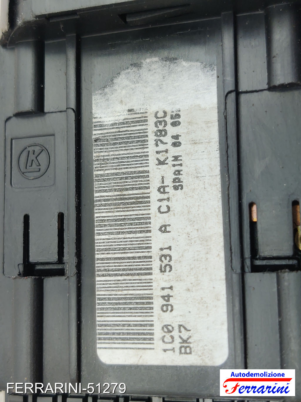 Interruttore Luci Fari VW GOLF 4 1J1 2000-2005 1C0941531A, 1C0941531A20H