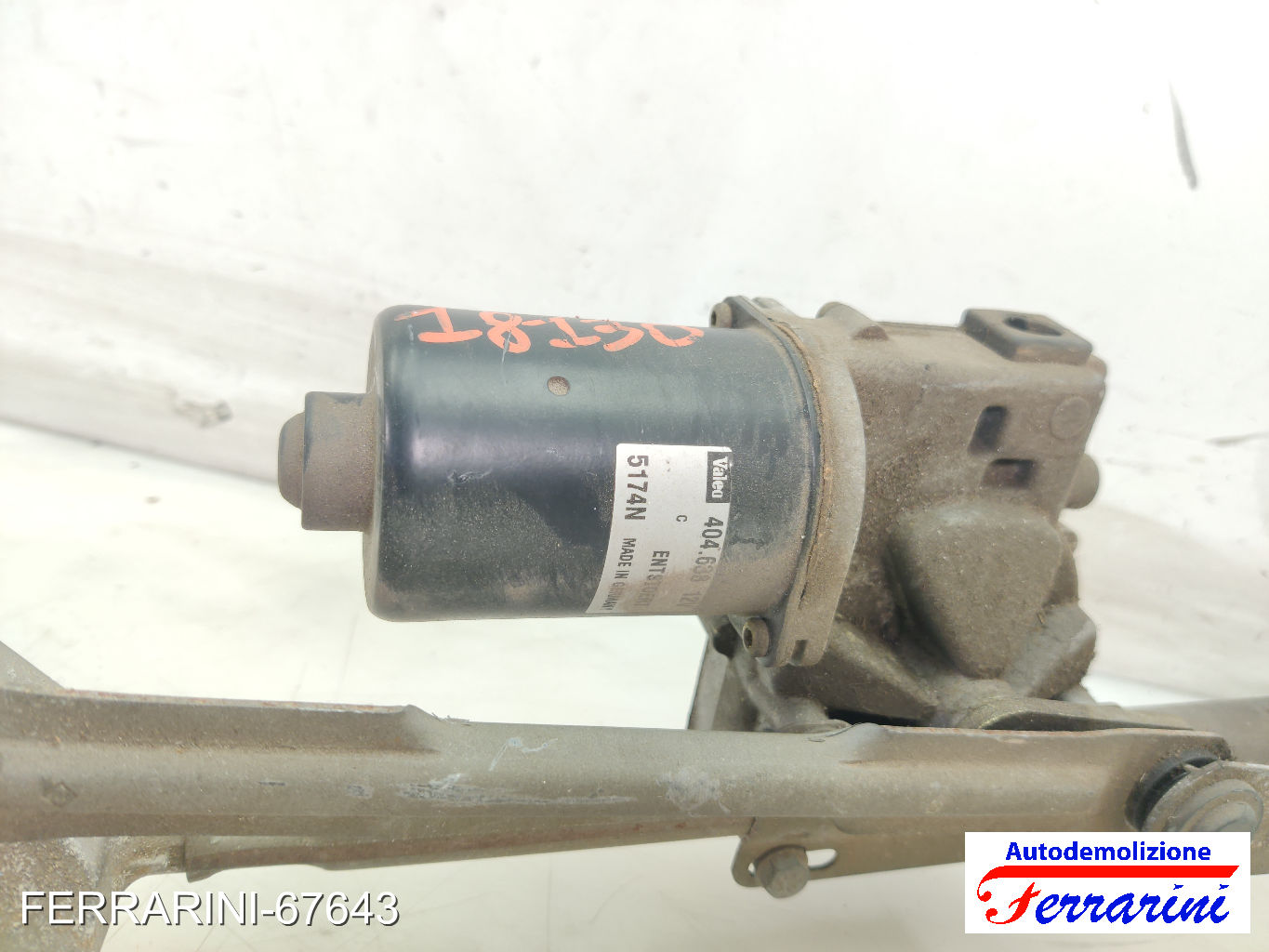 Spazzacqua Motorino Tergicristallo PEUGEOT 307 SW 3H 2002-2008 anteriore 8