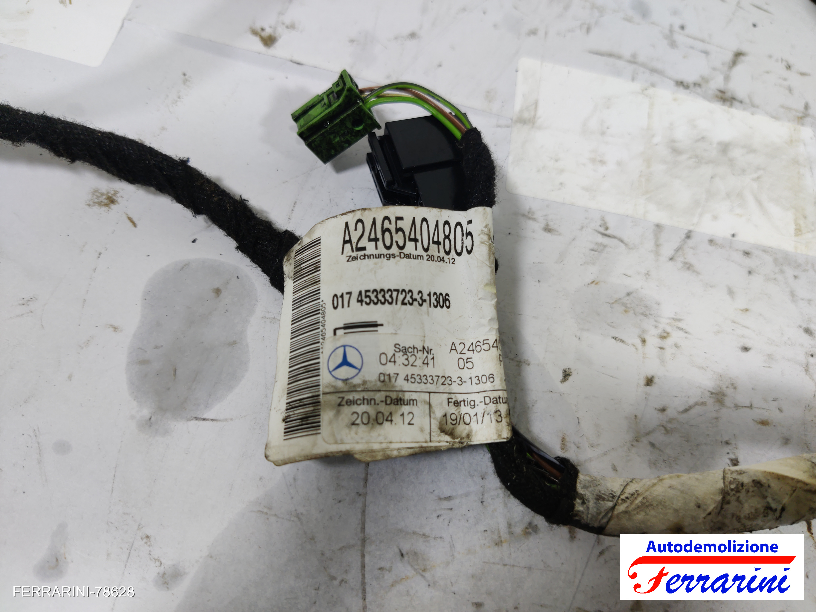 Cablaggio porta anteriore destra MERCEDES CLASSE A W176 A 180 2012-2018 12