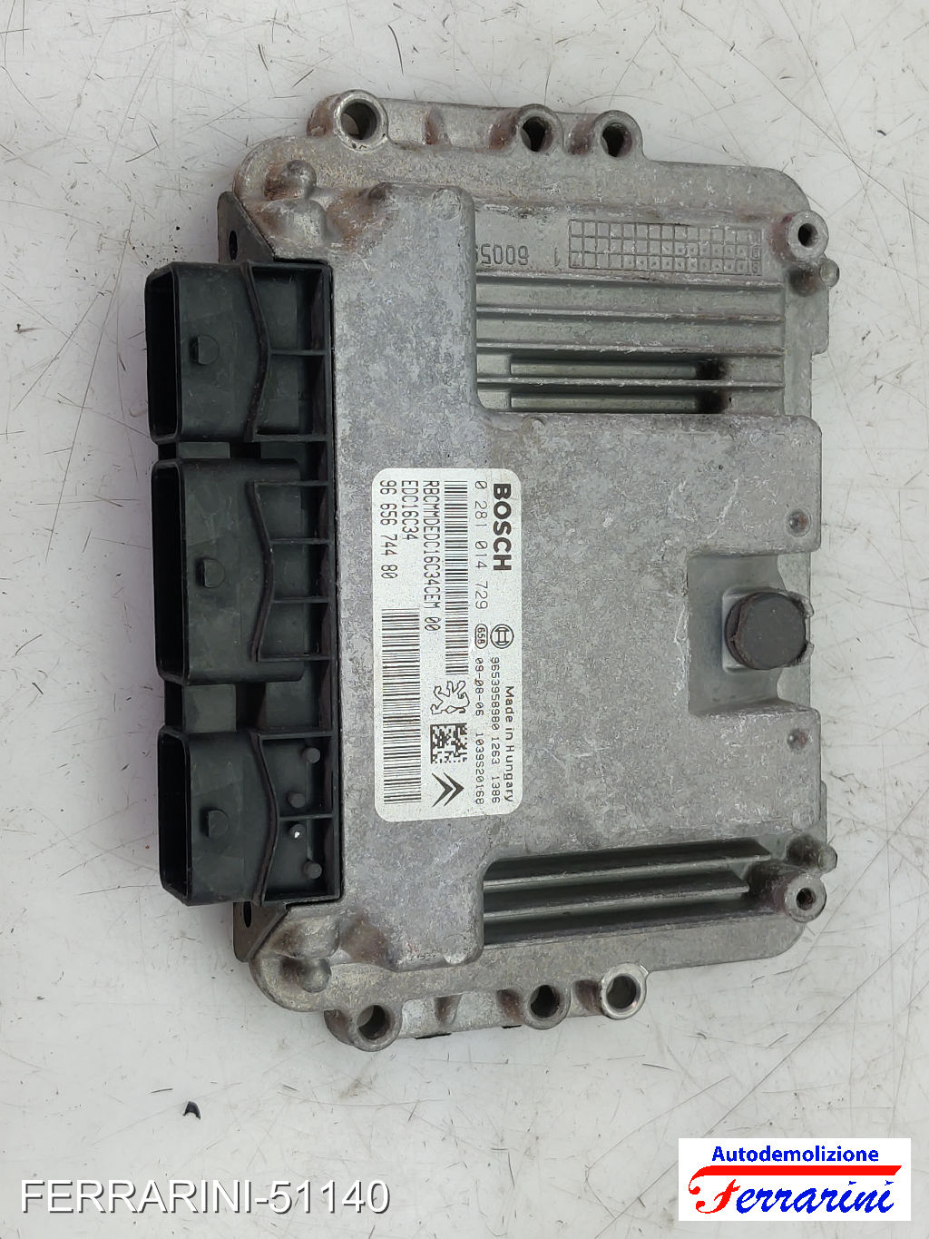 Kit Accensione CITROEN C4 PICASSO 1 UD 1.6 HDI 2007-2013 9665674480, 0281014729 16