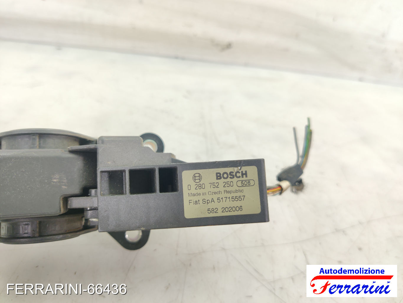 Pedale Acceleratore FIAT IDEA 350 1.3 D MULTIJET 2004-2012 51715557, 0280752250