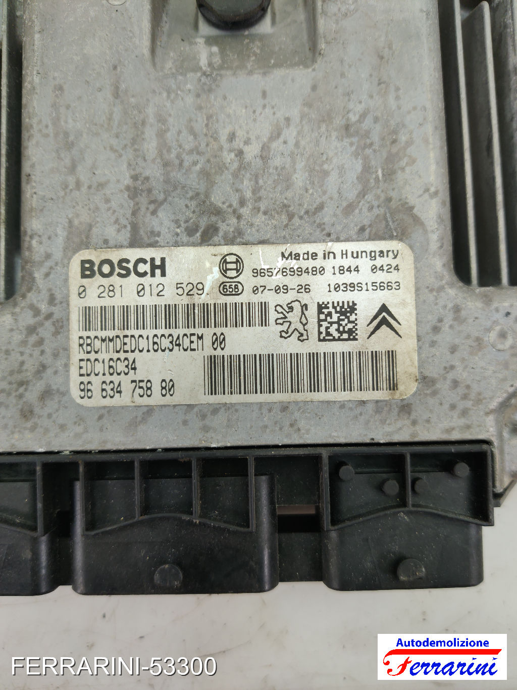 Kit Accensione CITROEN C3 1 FC, FN 1.4 HDI 2002-2009 9663475880, 9657699480 11