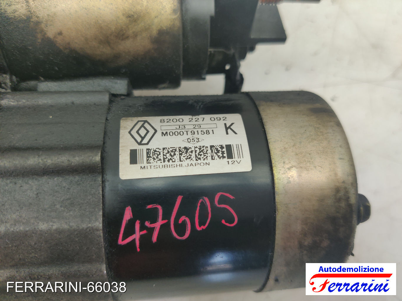 Motorino Avviamento NISSAN ALMERA 2 N16 1.5 DCI 2003-2006 8200227092 7
