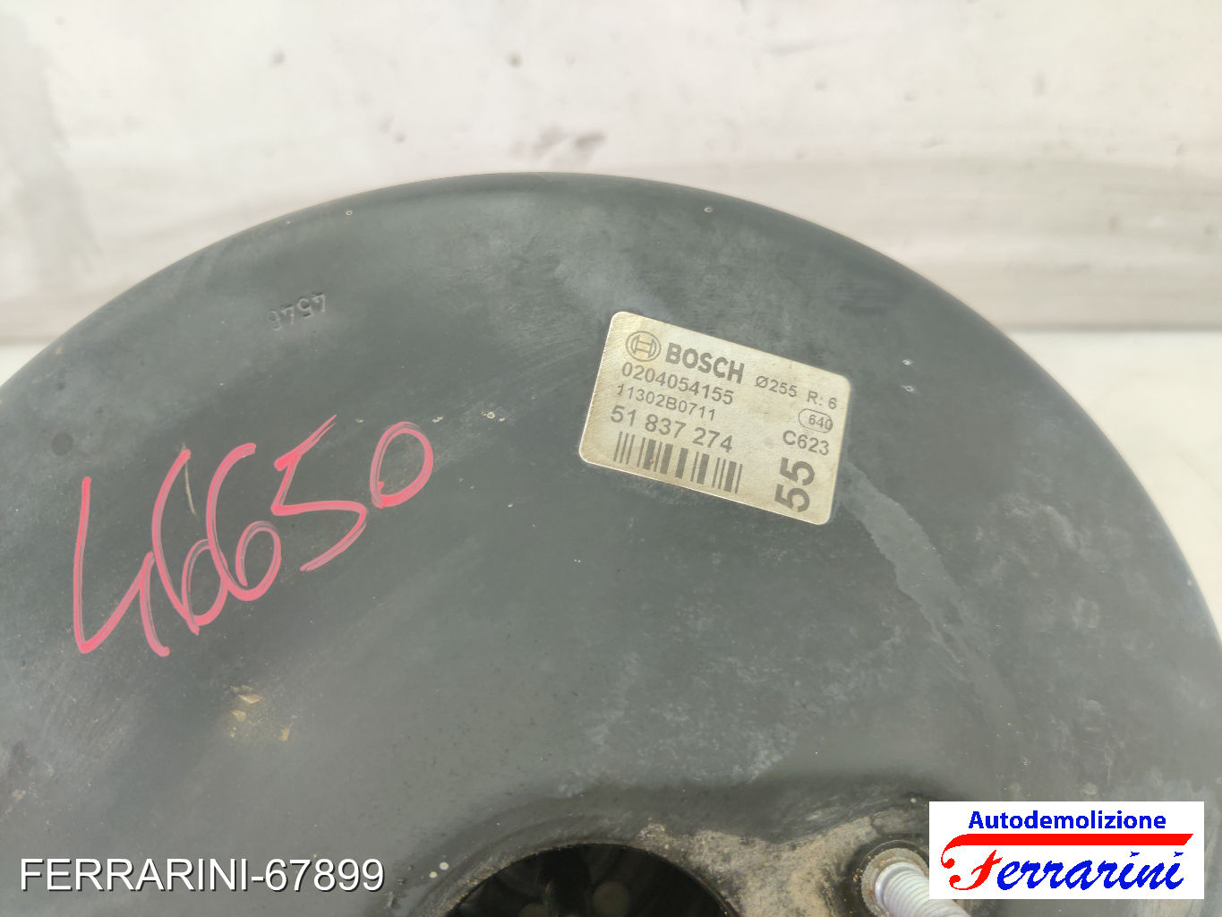 Servofreno ALFA ROMEO MITO 955 1.4 BI-FUEL 2009-2016 51837274, 0204054155 8