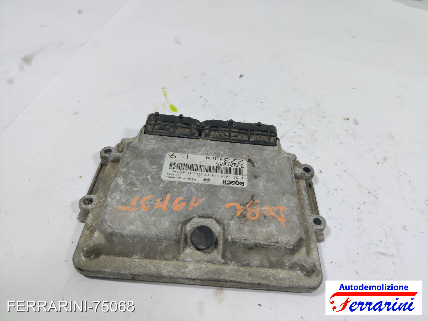 Centralina Motore FIAT DOBLO 223 1.9 JTD 2001-2023 73501235, 0281010344