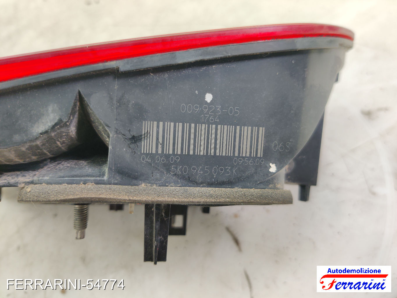 Fanalino Stop Posteriore VW GOLF 6 5K1 2008-2013 sinistro, sx, posteriore, post 10