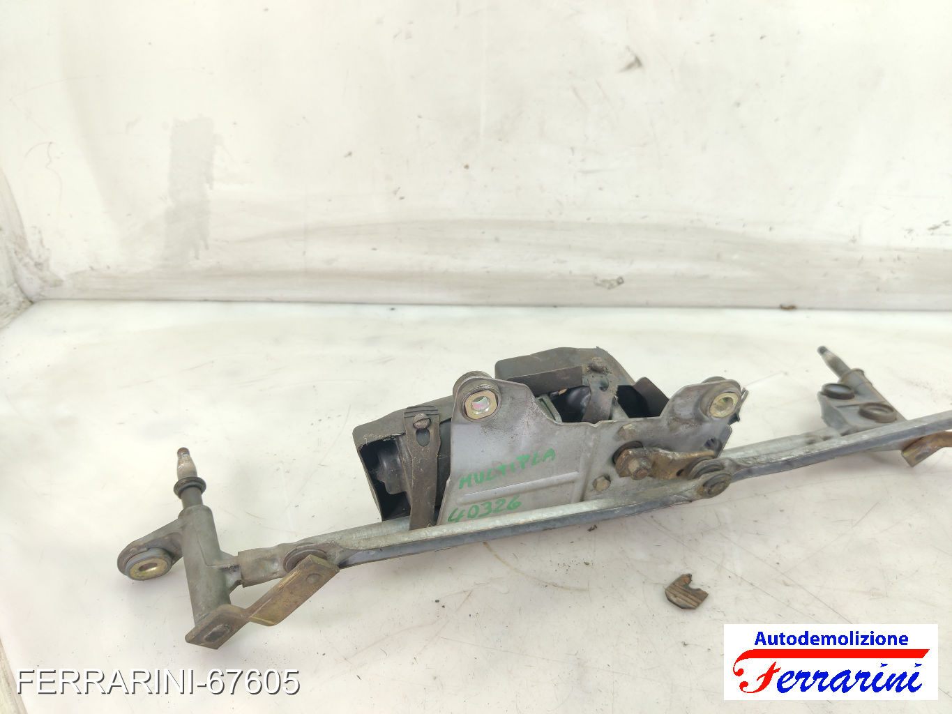 Spazzacqua Motorino Tergicristallo FIAT MULTIPLA 186 2002-2010 anteriore 7