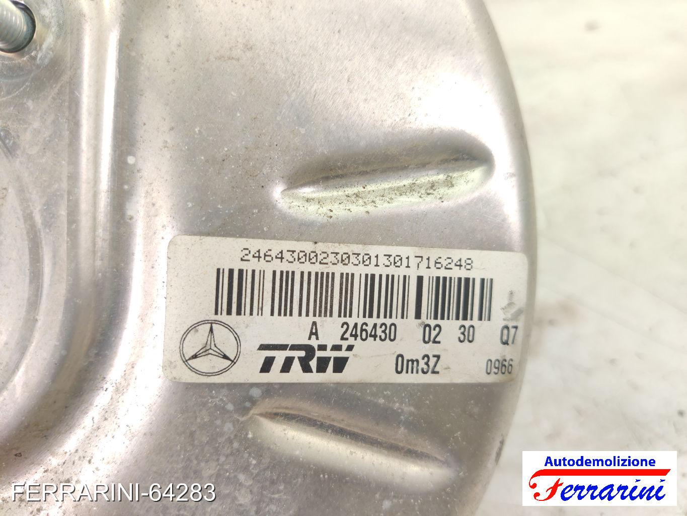 Servofreno MERCEDES CLASSE B W242, W246 B 180 CDI 2011-2014 A2464300230 10