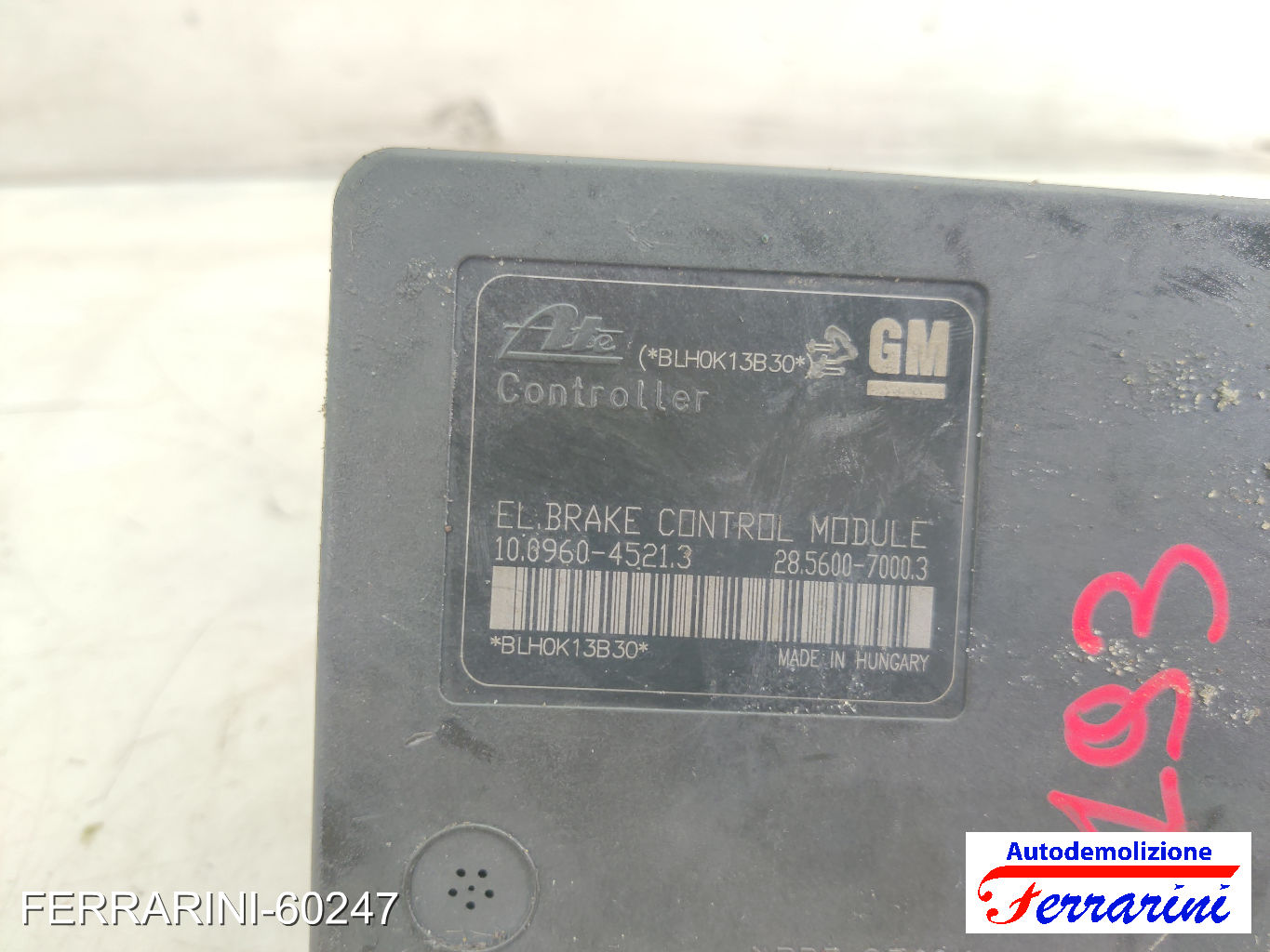 Centralina Pompa Abs OPEL CORSA D S07 1.7 CDTI 2006-2011 13347807, 28560070003