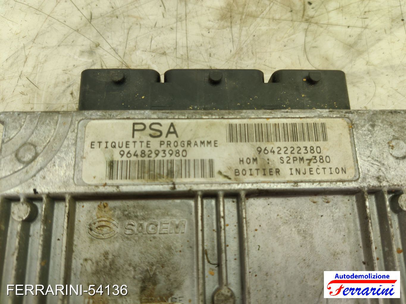 Centralina Motore CITROEN C3 1 FC, FN 1.4I 2002-2010 9642222380, 9648293980 6