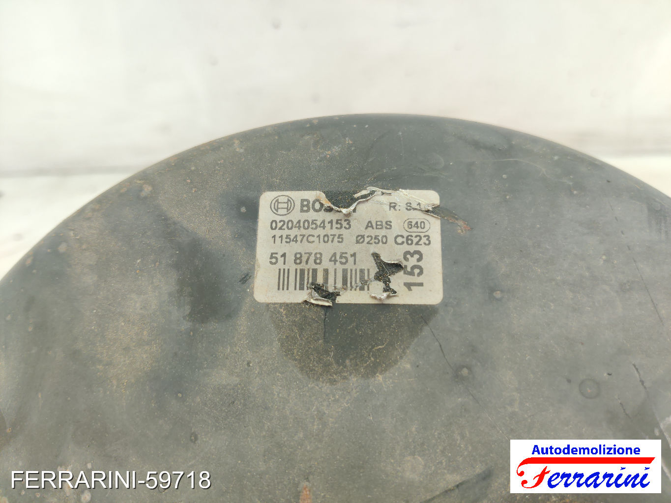 Servofreno FIAT PUNTO 199 1.4 NATURAL POWER 2012-2023 77365714, 51878451