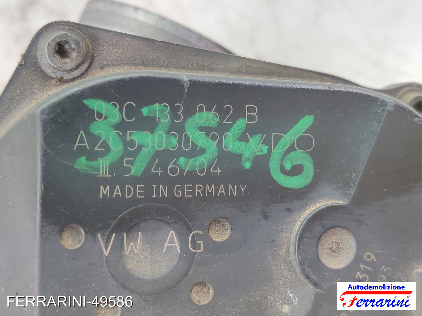Corpo Farfallato SEAT IBIZA 3 6L1 1.4 16V 2002-2007 03C133062B, 2690417493