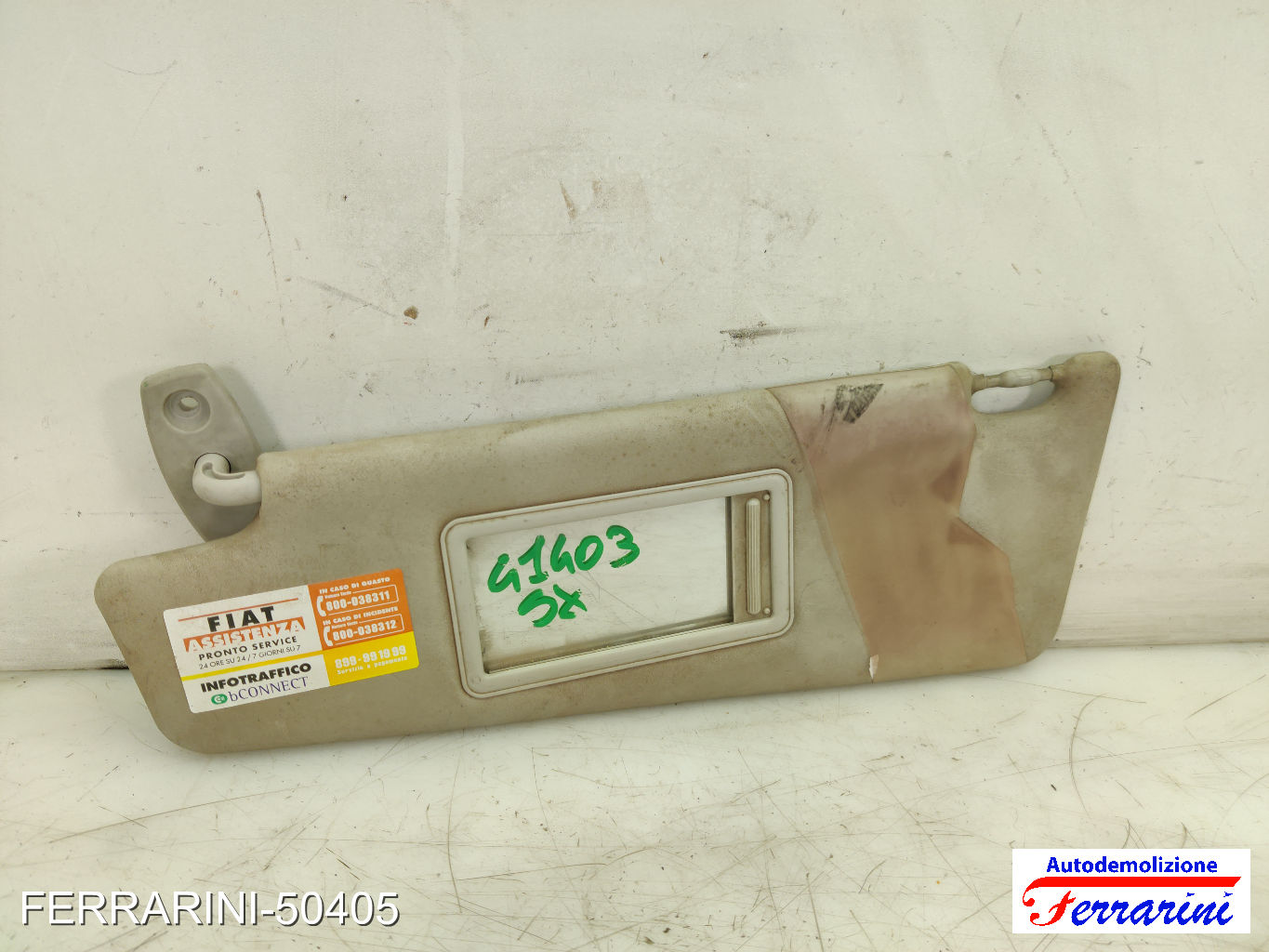 Aletta Parasole FIAT IDEA 350 2004-2012 sinistro, sx 7