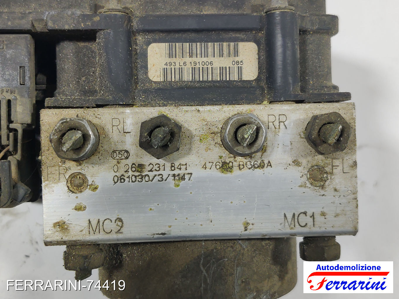 Centralina Pompa Abs NISSAN MICRA 3 K12 1.5 DCI 2003-2010 47660B060A, 0265800574